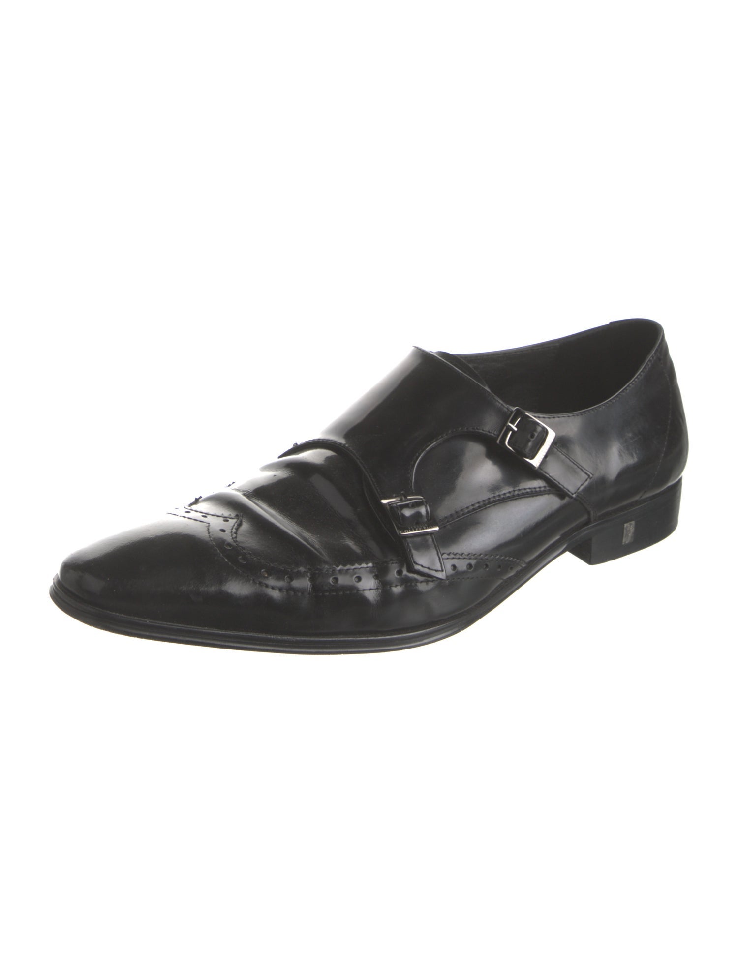 Versace Collection Leather Monk Straps